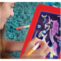 2021 high quality Russian Magic light board magic board LED light kids drawing board with color pen